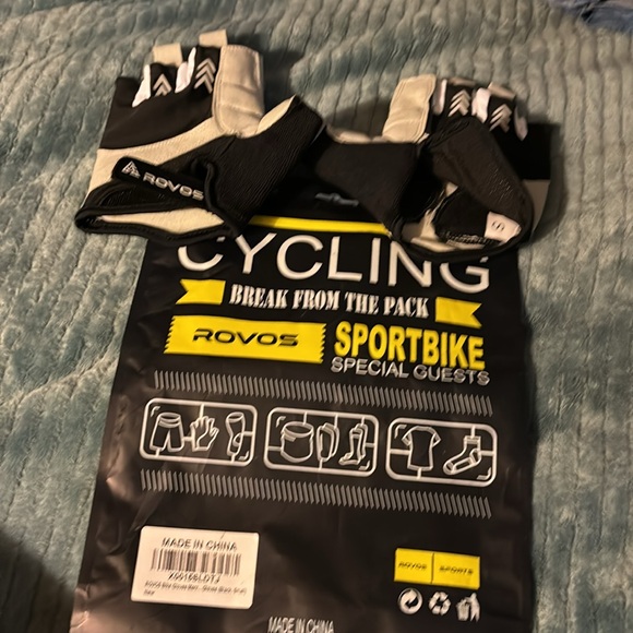 Bike Gloves Men & Women Cycling Gloves Bicycle Gloves 5mm Absorbing Padded Half - Picture 5 of 5